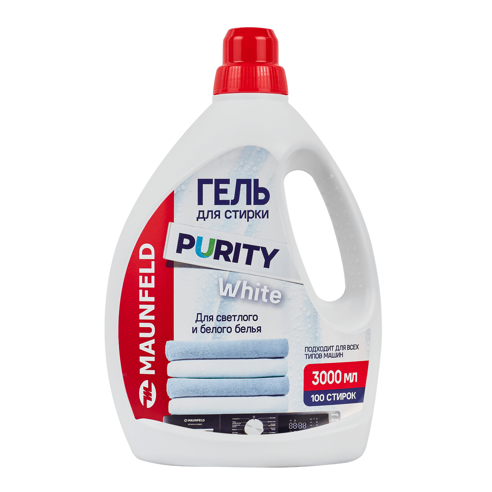 Гель для стирки 3000 мл MAUNFELD Purity White MWL3000PW