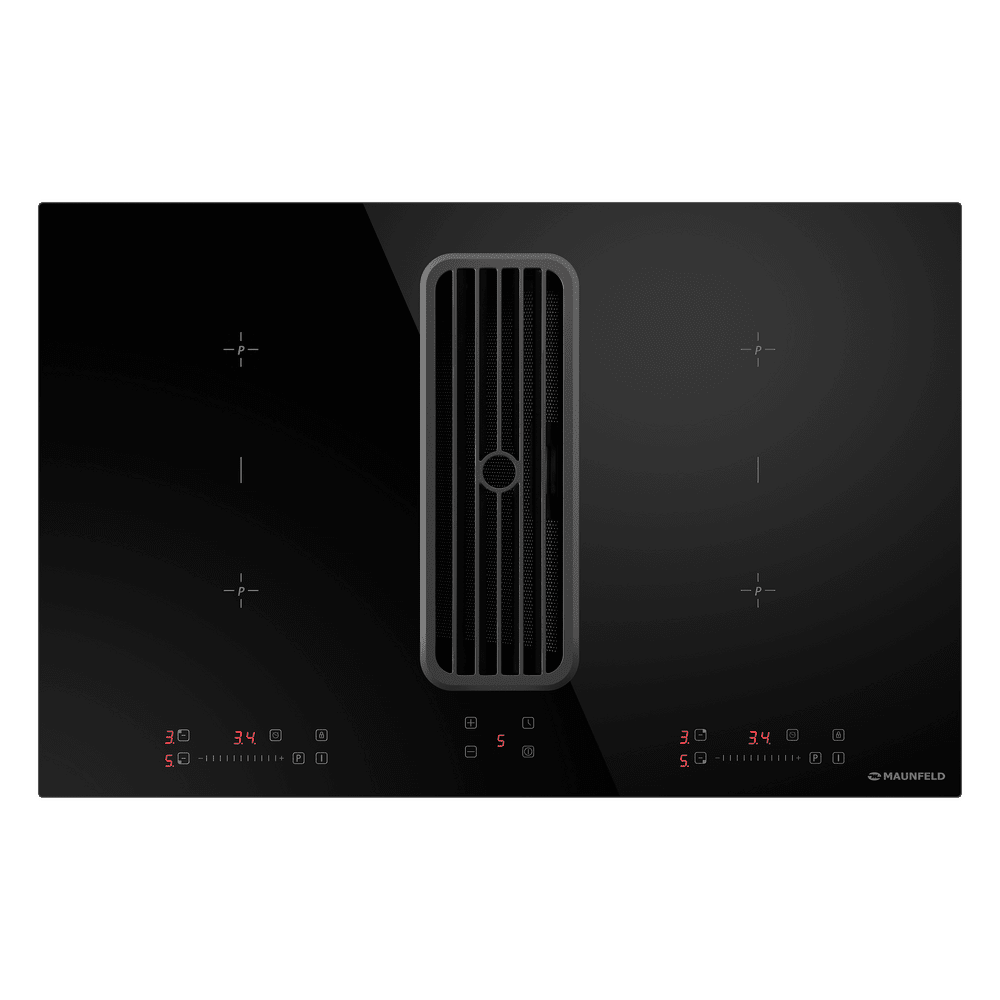 Индукционная варочная панель с интегрированной вытяжкой MAUNFELD AVSI804SBH