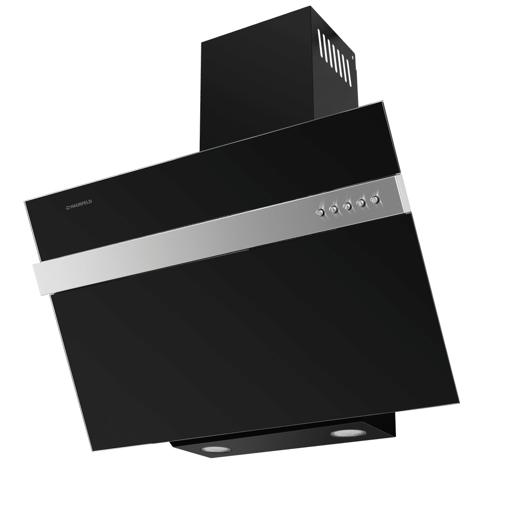 Кухонная вытяжка MAUNFELD Bridge Line 50 черный\вставка сатин