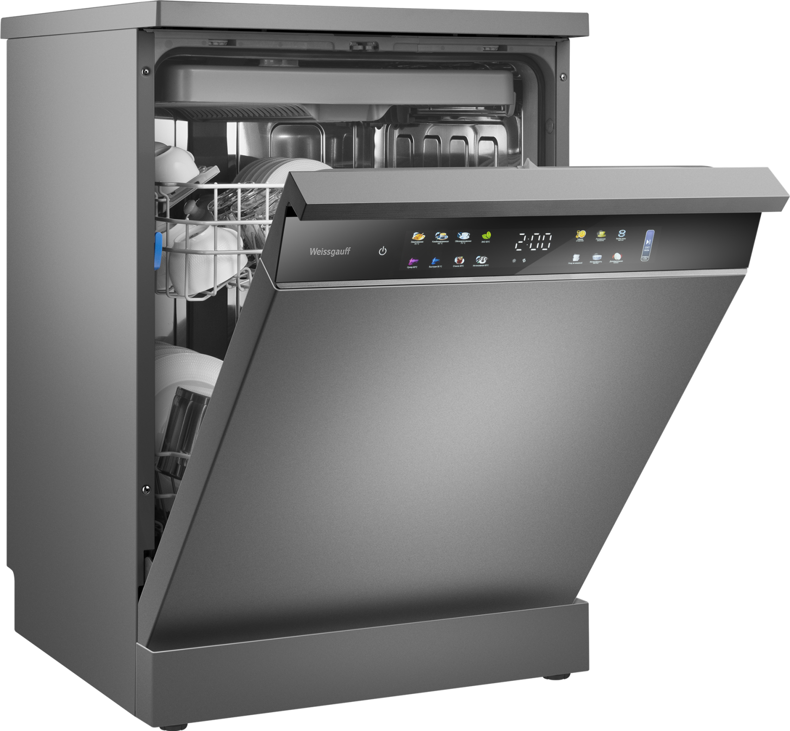 Посудомоечная машина Weissgauff DW 6039 Touch Dual Wash Inox